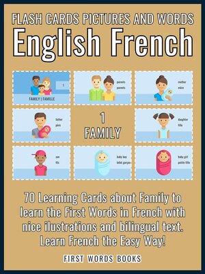 cover image of 1--Family--Flash Cards Pictures and Words English French